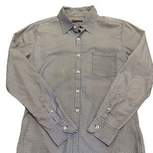 Modern Amusement Botton-Down Dress Shirt with Diamond Pattern